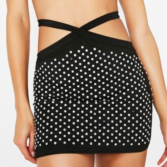 DIAMOND MINI SKIRT - Picture 3 of 5